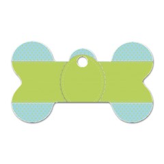 Lace Polka Dots Border Dog Tag Bone (two Sides) by Modern2018