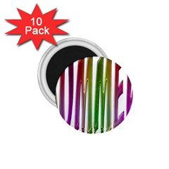 Summer Colorful Rainbow Typography 1 75  Magnets (10 Pack)  by yoursparklingshop