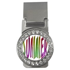 Summer Colorful Rainbow Typography Money Clips (cz)  by yoursparklingshop