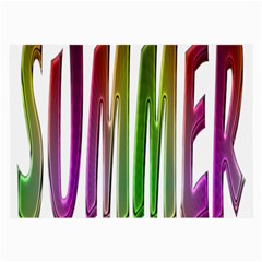 Summer Colorful Rainbow Typography Large Glasses Cloth by yoursparklingshop