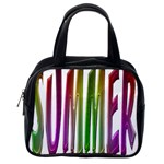 Summer Colorful Rainbow Typography Classic Handbags (2 Sides) Back