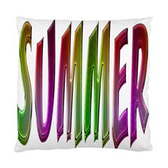 Summer Colorful Rainbow Typography Standard Cushion Case (one Side) by yoursparklingshop