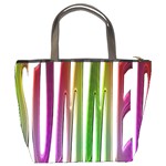 Summer Colorful Rainbow Typography Bucket Bags Back