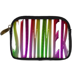 Summer Colorful Rainbow Typography Digital Camera Cases by yoursparklingshop