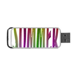 Summer Colorful Rainbow Typography Portable Usb Flash (one Side) by yoursparklingshop