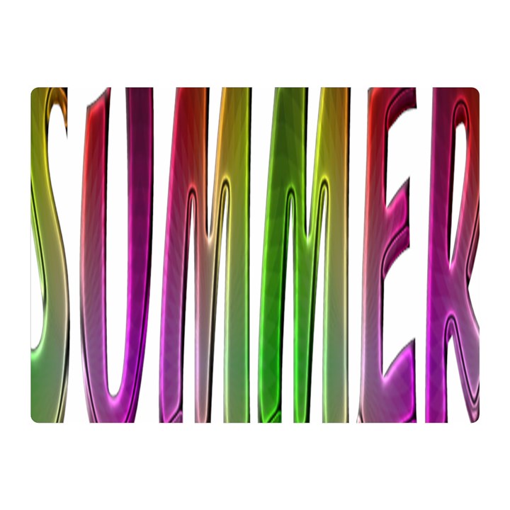 Summer Colorful Rainbow Typography Double Sided Flano Blanket (Mini) 