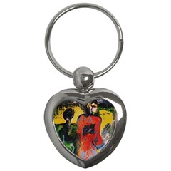 Road To The Mountains Key Chains (heart) 