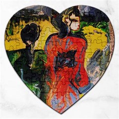 Road To The Mountains Jigsaw Puzzle (heart) by bestdesignintheworld