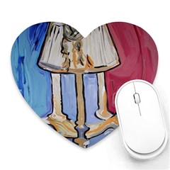 Day And Night Heart Mousepads by bestdesignintheworld