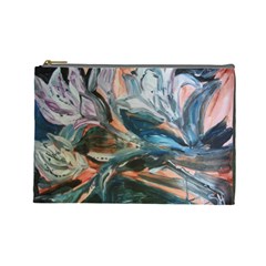 Night Lillies Cosmetic Bag (large)  by bestdesignintheworld