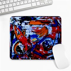 Mixed Feelings Large Mousepads by bestdesignintheworld