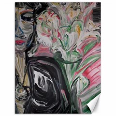 Lady With Lillies Canvas 18  X 24   by bestdesignintheworld