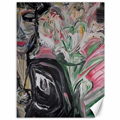 Lady With Lillies Canvas 36  X 48   by bestdesignintheworld