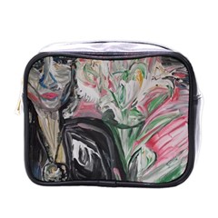 Lady With Lillies Mini Toiletries Bags by bestdesignintheworld