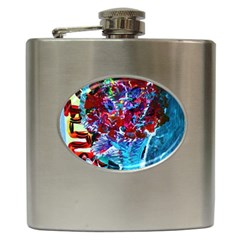 Meet Me In Osaka Hip Flask (6 Oz) by bestdesignintheworld