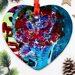 Meet Me In Osaka Heart Ornament (two Sides) by bestdesignintheworld