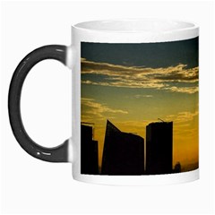 Skyline Sunset Buildings Cityscape Morph Mugs by Simbadda