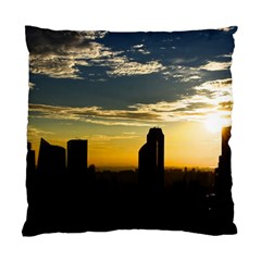 Skyline Sunset Buildings Cityscape Standard Cushion Case (one Side) by Simbadda