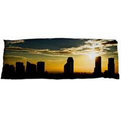 Skyline Sunset Buildings Cityscape Body Pillow Case (dakimakura) by Simbadda