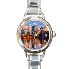 Vancouver Canada Sea Ocean Round Italian Charm Watch by Simbadda