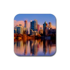 Vancouver Canada Sea Ocean Rubber Coaster (square)  by Simbadda