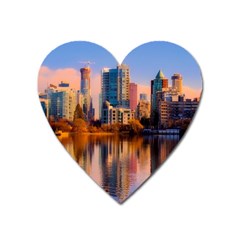 Vancouver Canada Sea Ocean Heart Magnet by Simbadda