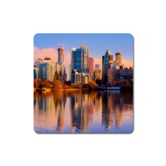 Vancouver Canada Sea Ocean Square Magnet by Simbadda