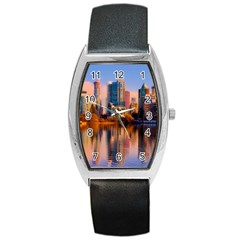 Vancouver Canada Sea Ocean Barrel Style Metal Watch by Simbadda