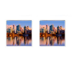 Vancouver Canada Sea Ocean Cufflinks (square) by Simbadda