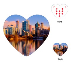 Vancouver Canada Sea Ocean Playing Cards (heart)  by Simbadda