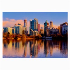 Vancouver Canada Sea Ocean Large Glasses Cloth (2-side) by Simbadda