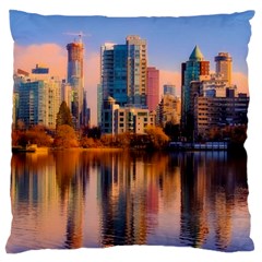 Vancouver Canada Sea Ocean Large Cushion Case (two Sides) by Simbadda