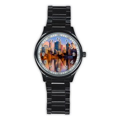 Vancouver Canada Sea Ocean Stainless Steel Round Watch by Simbadda