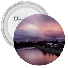 Sunset Melbourne Yarra River 3  Buttons by Simbadda