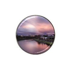 Sunset Melbourne Yarra River Hat Clip Ball Marker (4 Pack) by Simbadda