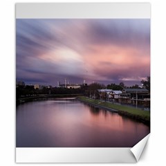 Sunset Melbourne Yarra River Canvas 8  X 10  by Simbadda