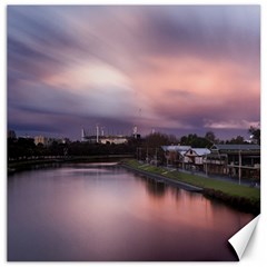 Sunset Melbourne Yarra River Canvas 16  X 16   by Simbadda