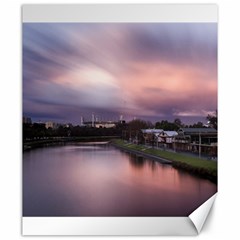 Sunset Melbourne Yarra River Canvas 20  X 24   by Simbadda