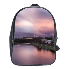 Sunset Melbourne Yarra River School Bag (large) by Simbadda