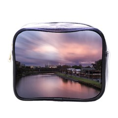 Sunset Melbourne Yarra River Mini Toiletries Bags by Simbadda