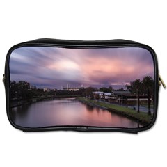 Sunset Melbourne Yarra River Toiletries Bags 2-side by Simbadda