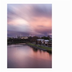 Sunset Melbourne Yarra River Small Garden Flag (two Sides) by Simbadda