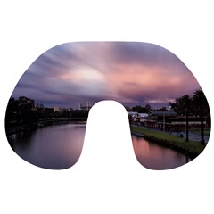 Sunset Melbourne Yarra River Travel Neck Pillows by Simbadda