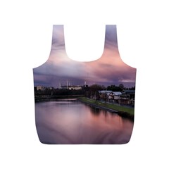 Sunset Melbourne Yarra River Full Print Recycle Bags (s)  by Simbadda