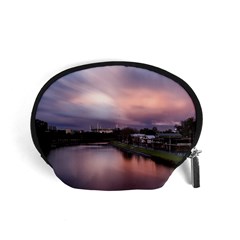 Sunset Melbourne Yarra River Accessory Pouches (small)  by Simbadda