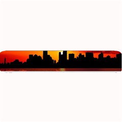 Skyline New York City Sunset Dusk Small Bar Mats by Simbadda