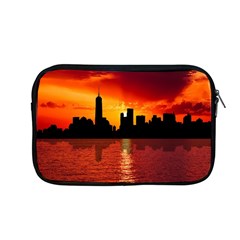 Skyline New York City Sunset Dusk Apple Macbook Pro 13  Zipper Case by Simbadda