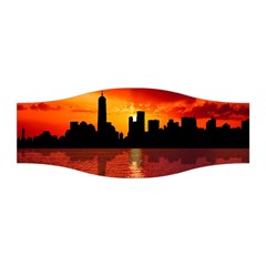 Skyline New York City Sunset Dusk Stretchable Headband by Simbadda