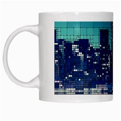 Skyscrapers City Skyscraper Zirkel White Mugs by Simbadda