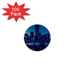 Skyscrapers City Skyscraper Zirkel 1  Mini Magnets (100 Pack)  by Simbadda